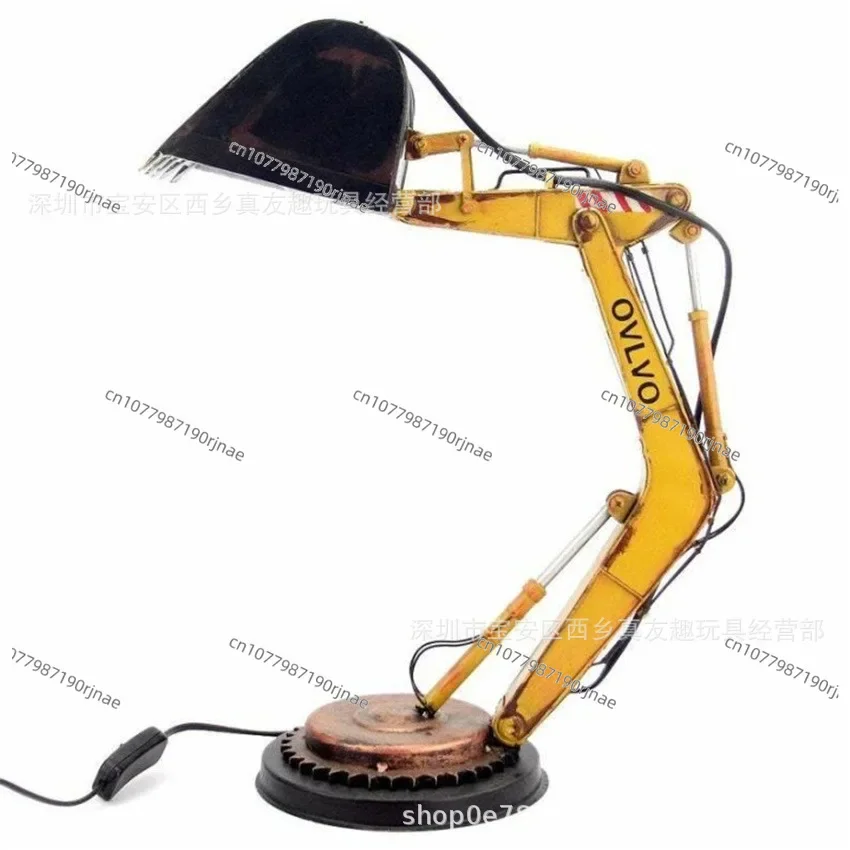 Excavator Table Lamp USB Plug Excavator Table Lamp Decoration Excavator Lamp