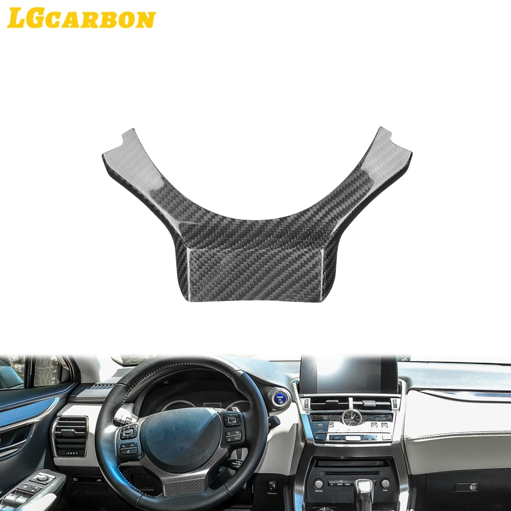 

LGcarbon For Lexus IS250 IS200T IS300 IS350 2013-2019 Carbon Fiber Car Steering Wheel Panel Cover Decal Trim Accessories