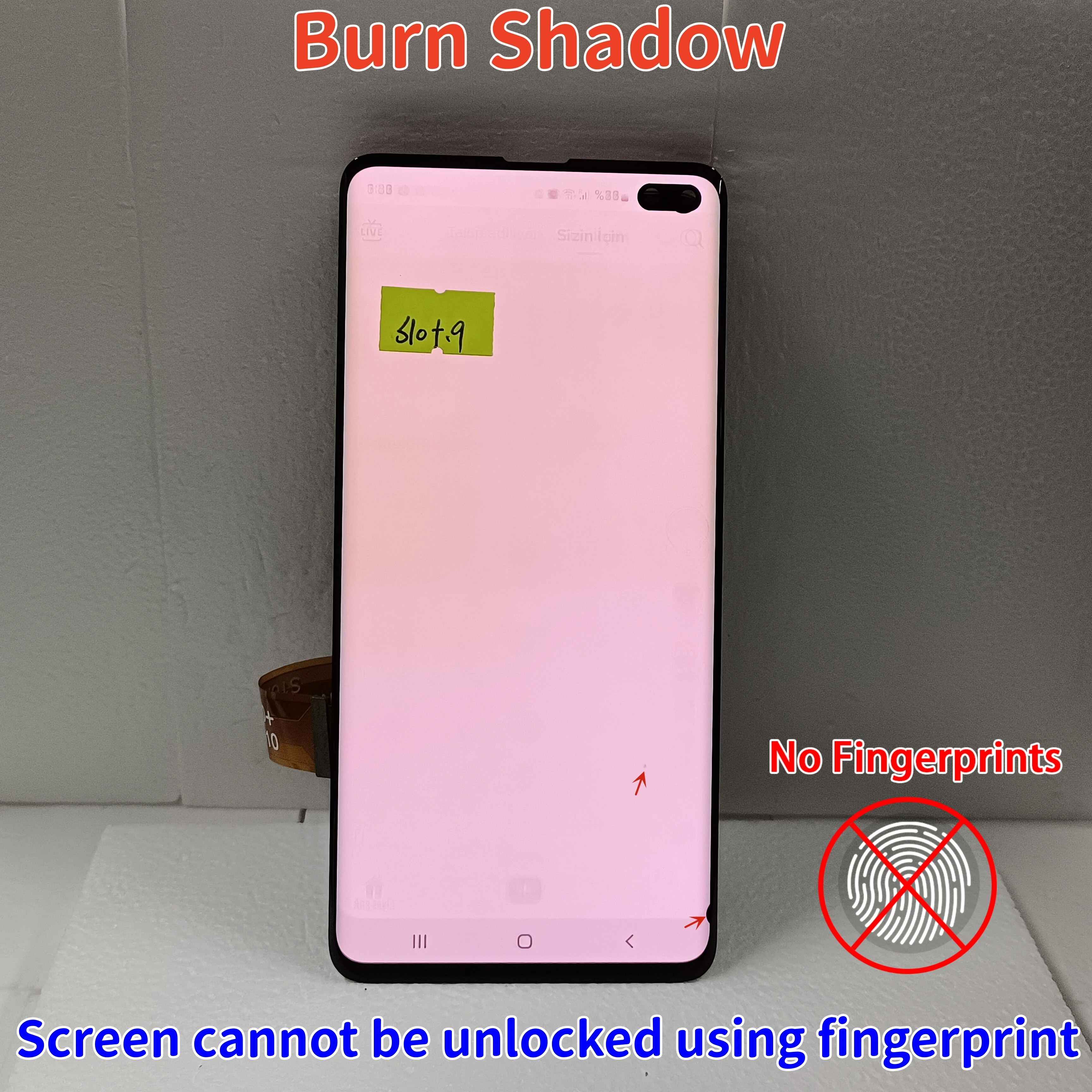 FOR S10+ LCD With Defect For Samsung Galaxy S10 Plus Display Screen G975 G975F Assembly S10plus G975U G9750 Touch panel replace