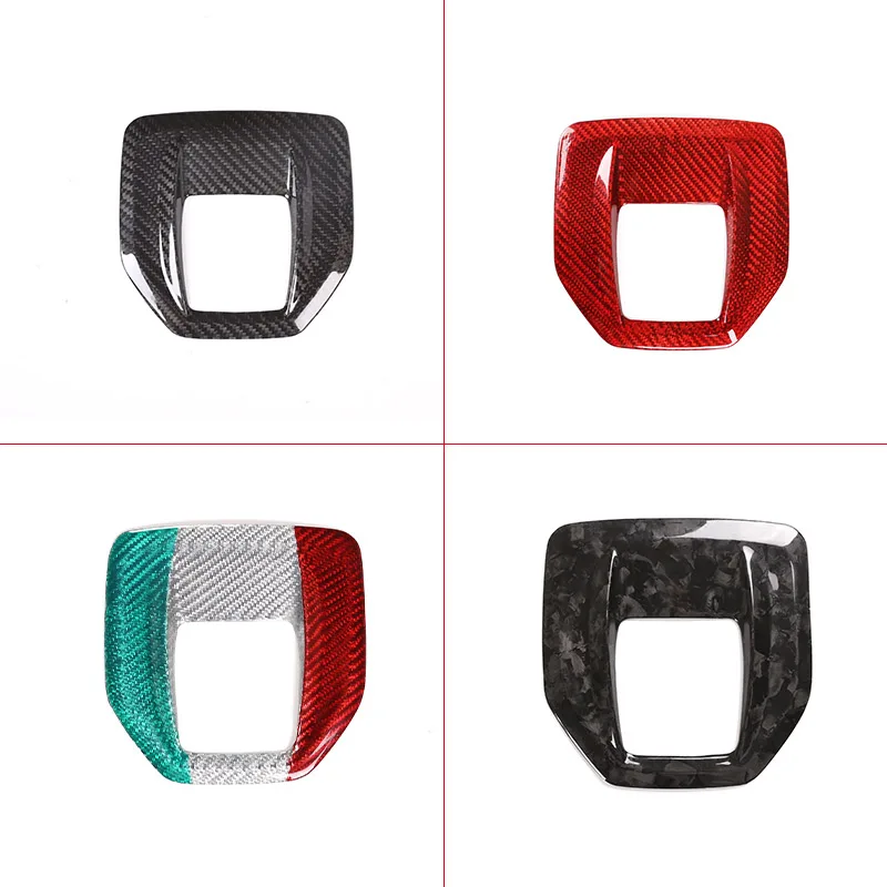 Real Carbon Fiber For Alfa Romeo Giulia Stelvio 2017-2019 Car Shift Panel Cover Decorative Sticker Car Interior Accessories