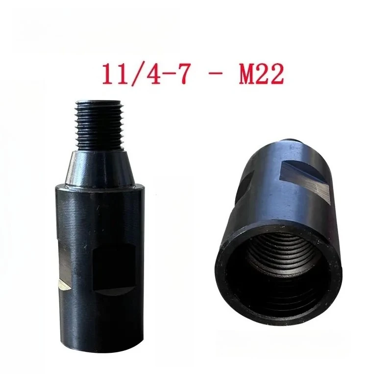 1 Pcs Thread Adapter for Diamond Drill Core Bits Male 11-4-7 to Female M22  Connection Convertor Construction Tools
