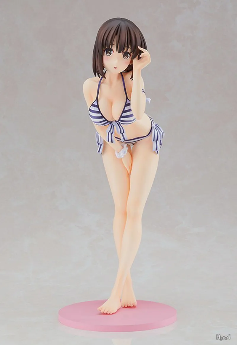 19CM Anime Megumi Kato strój kąpielowy Ver rysunek Saekano jak wychować nudną dziewczynę piżama rysunek figurki zabawki modele