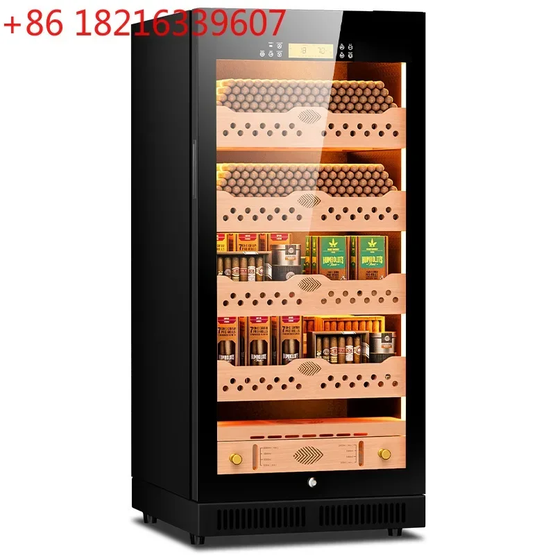 TAO Cigar cabinet WiFi cedar wood liner Water ion purifying ammonia alcohol moisturizing cabinet with fingerprint lock