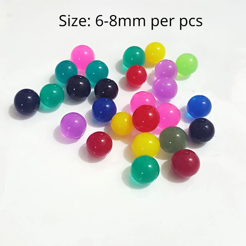 100pcs/lot Large Hydrogel Pearl Shaped Big 3-4cm Crystal Soil Water Beads Mud Grow Ball Wedding Growing Bulbs Home Decor