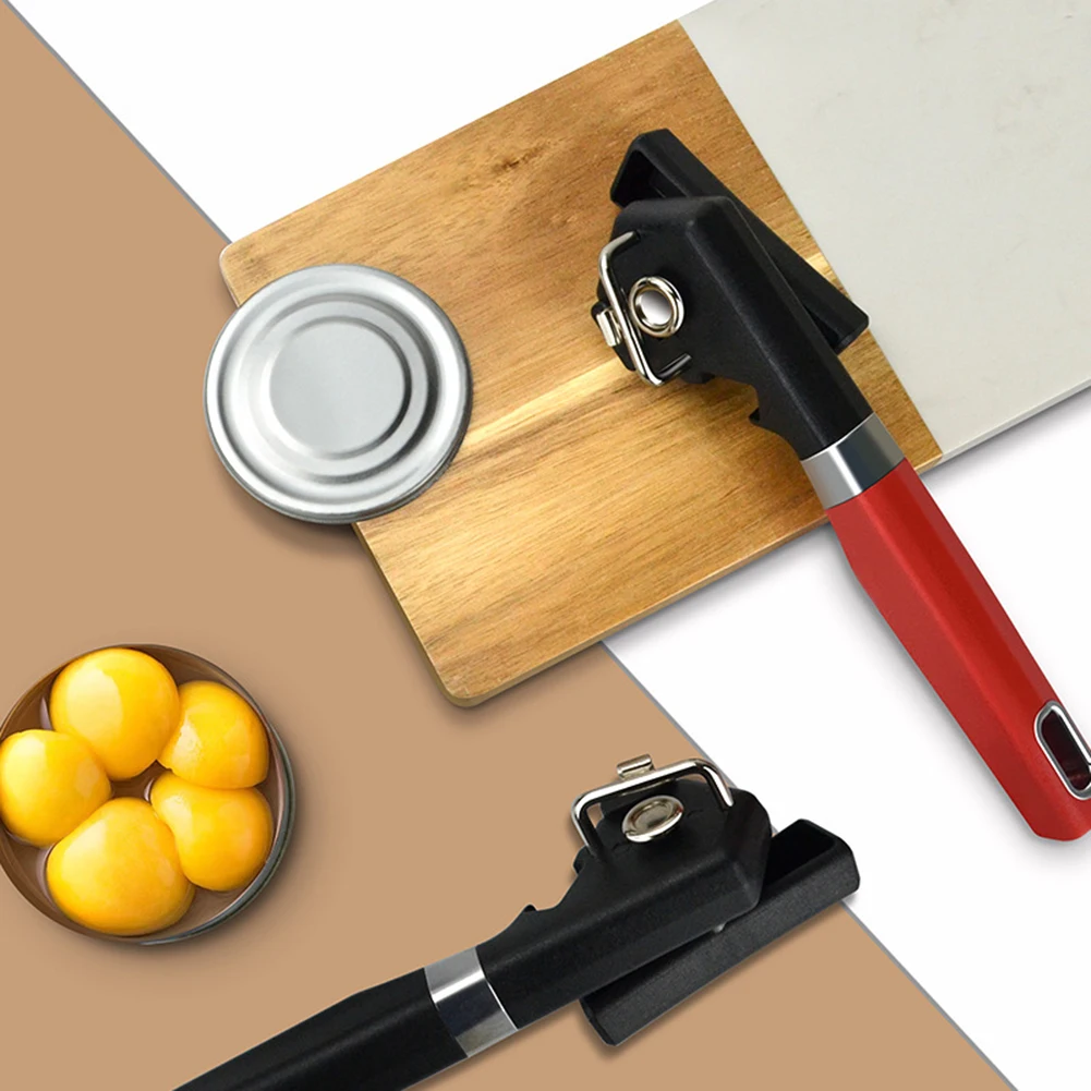 Edelstahl-Dosenöffner zum Seitenschneiden mit Magnet, glatte Kante, wiederverwendbarer Flaschenöffner mit einem Griff, Restaurant-Werkzeug