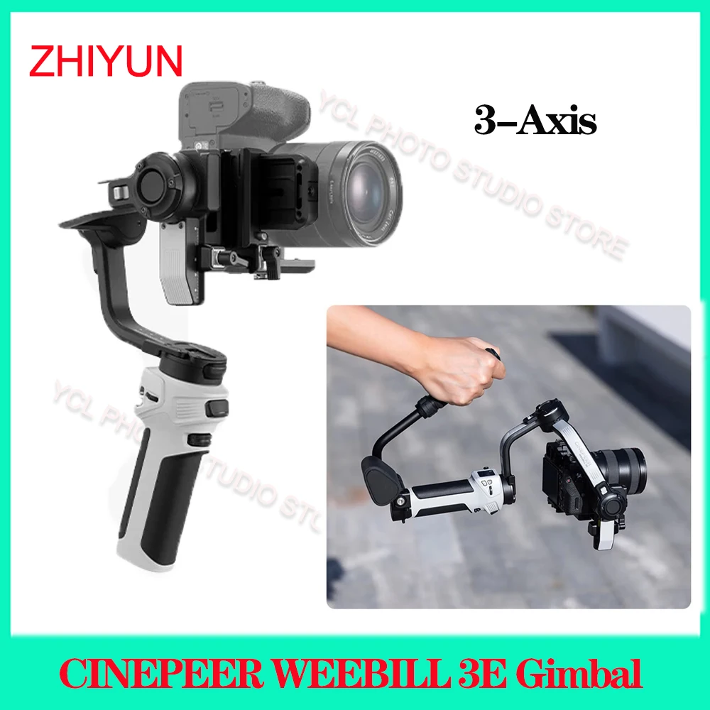 

ZHIYUN CINEPEER WEEBILL 3E Portable Handheld Camera Gimbal Stabilizer 3-Axis Cameras Gimbals for DSLR Mirrorless Cameras