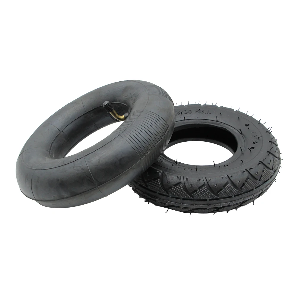 2.50‑4 Tires and Inner Tubes 2.80/2.50-4 Rubber Tires with Bent Valve Inner Tubes for Trolley Trolleys Electric Scooters