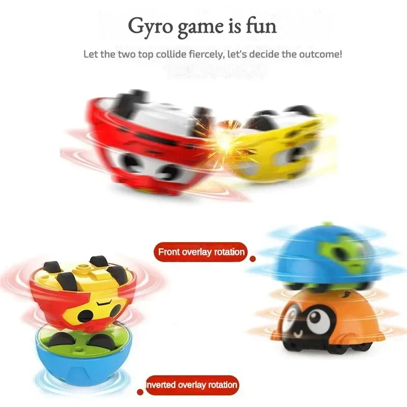 Children‘s Toys Watch Rotation Car Cartoon Fidget Spinner Toy with Inertial Rotation and Battle Function Perfect Gift for Kids