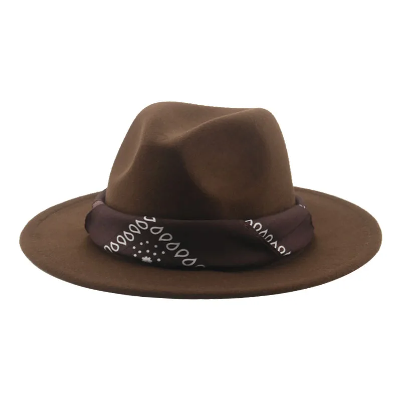 Hats for Women Fedoras Felted Hat Men Women Band Western Cowboy Jazz Caps Dancer Outdoor Women Fedora Hat шляпа женская шляпа