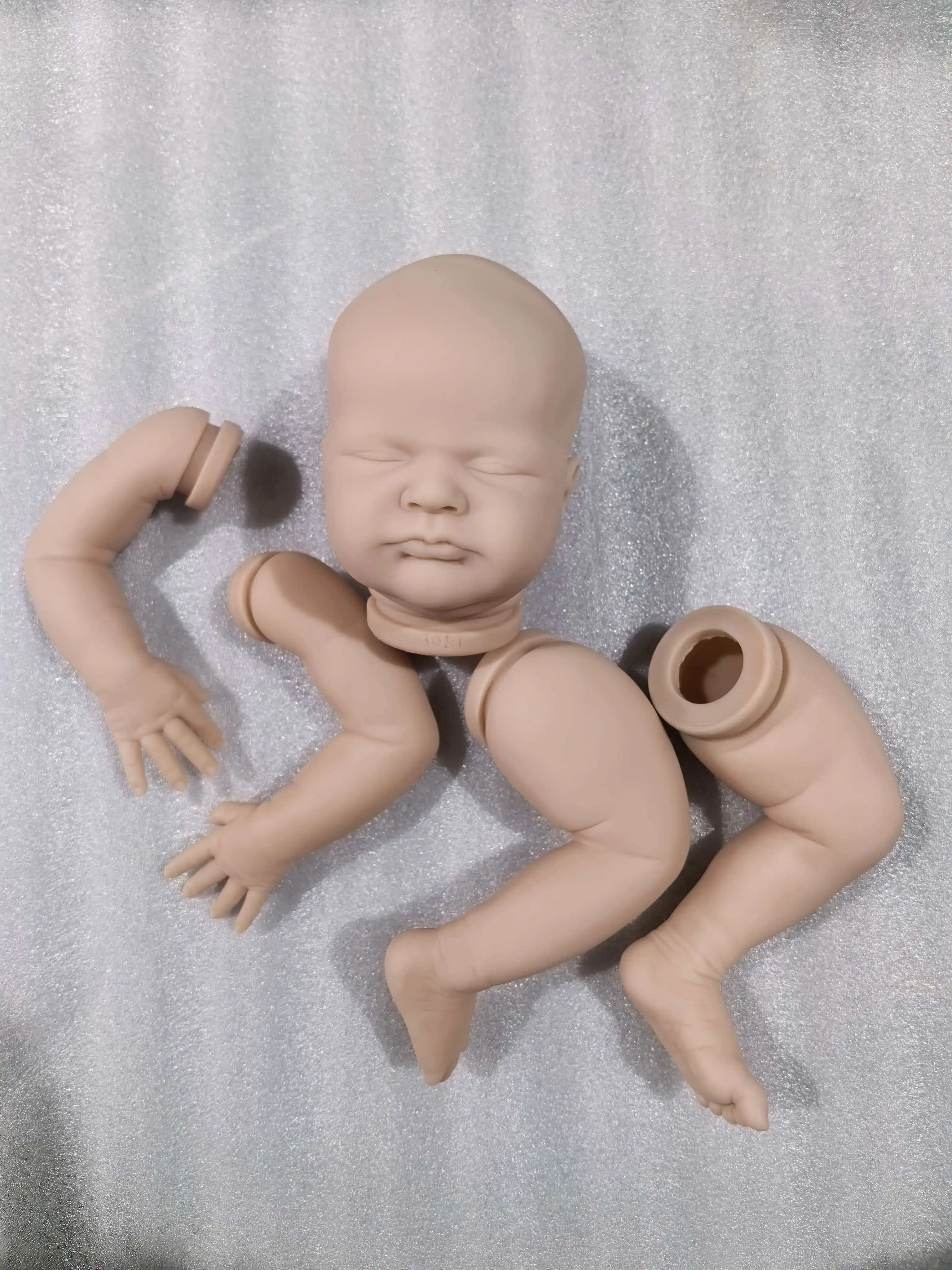 19 Inch NPK Reborn Doll Kit Max Limited Edition - Lifelike Soft Touch French Coloring with Cloth Body for Collectors - view 4