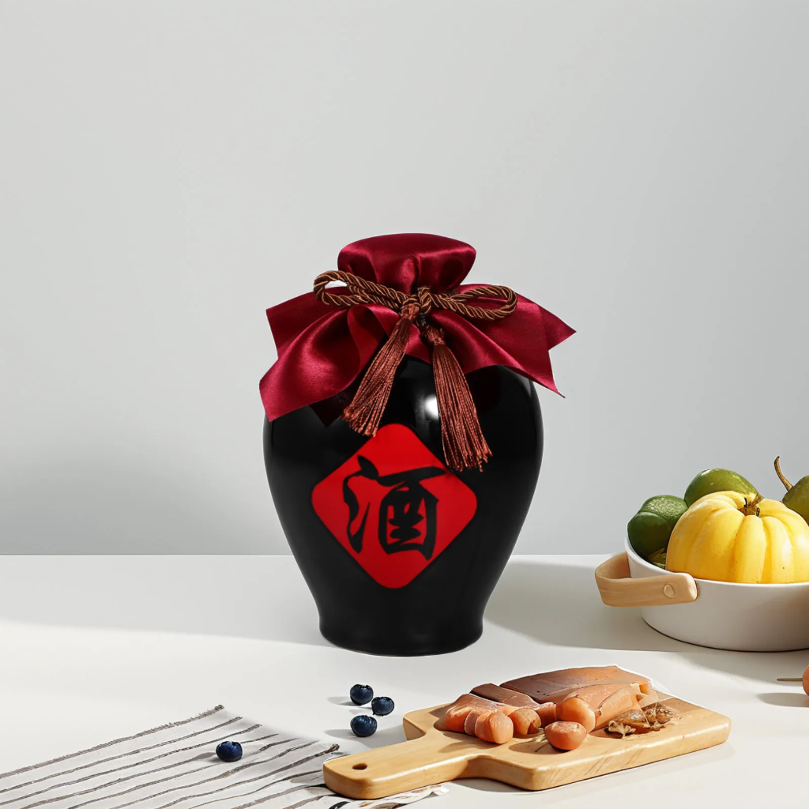 

Cute Flask Chinese Bottle Airtight Wine Holder Liquor Jars Decoration Sake Tank