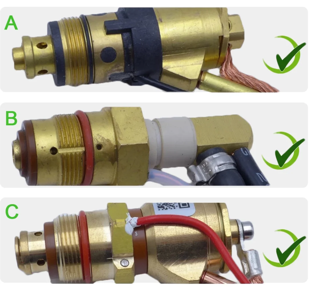 S45 PE0106 PT-40 PT40 IPT-40 PT60 PT-60 S25 S35, anillo de remolino, difusor de Gas, cortador de Plasma, antorcha de corte, pieza de 2 piezas