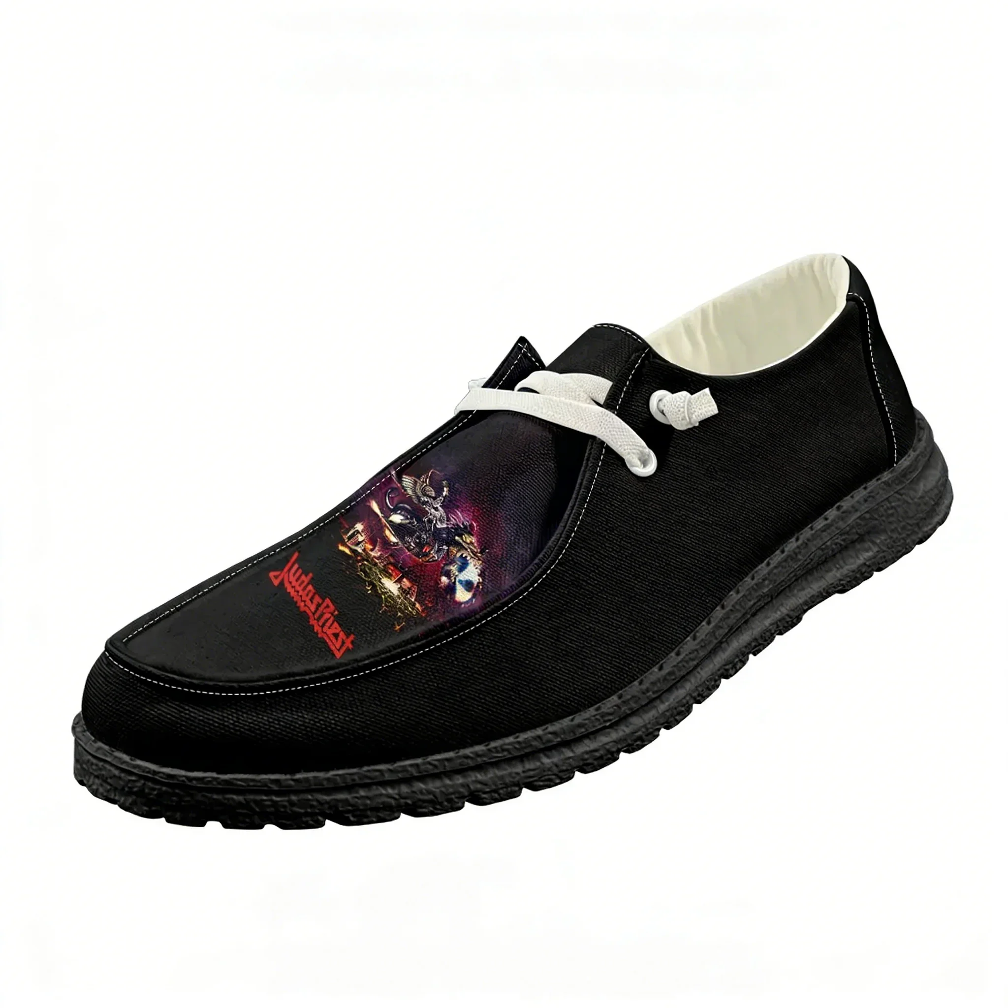 Judas Priest Casual Shoes Men Women Breathable Flat Footwear Indoor Outdoor Lightweight Shoe Popular Patterns Custom Made Shoes