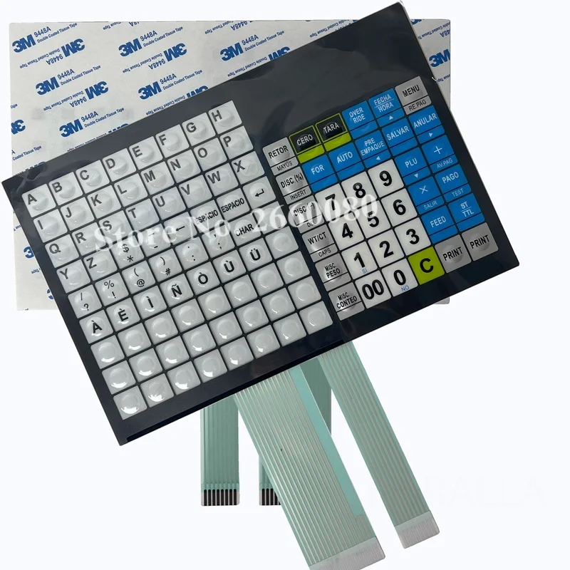 Brand New Keyboard Spanish Language for CAS CL5000 CL5500 CL5000J Scales with Pole Keypad including Overlay