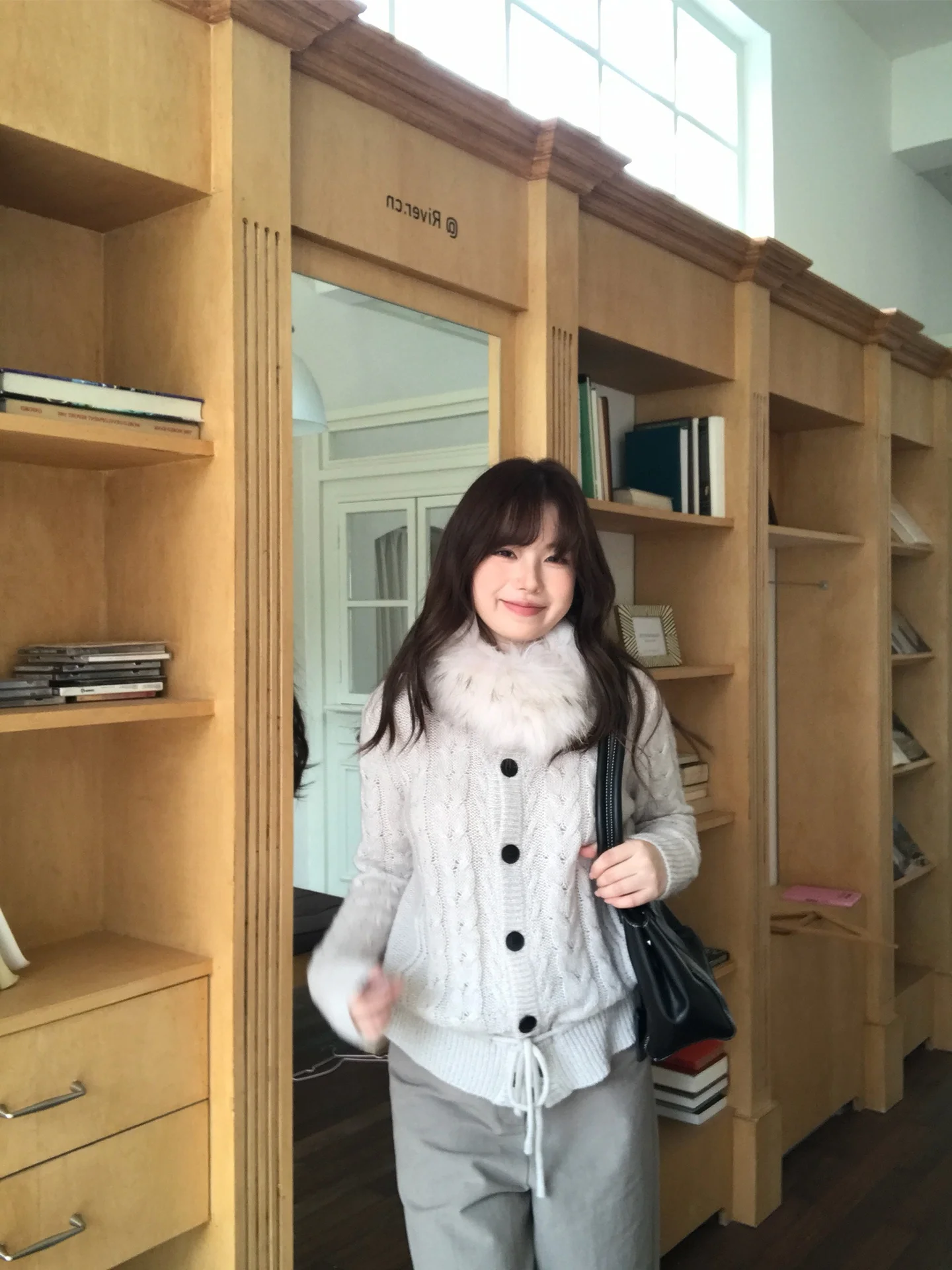 

Lace-Up Waist Thin Knitwear Cardigan Vegetable Orbs Twisted Flower Aesthetic Dstring Lazy Knitted Sweater Outerwear