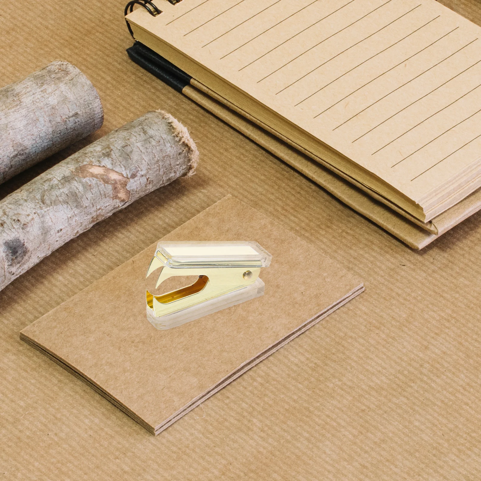 

3pcs Staple Remover: Transparent Acrylic Gold Accents Ergonomic Portable Handheld Tool For Office School Home Use Office