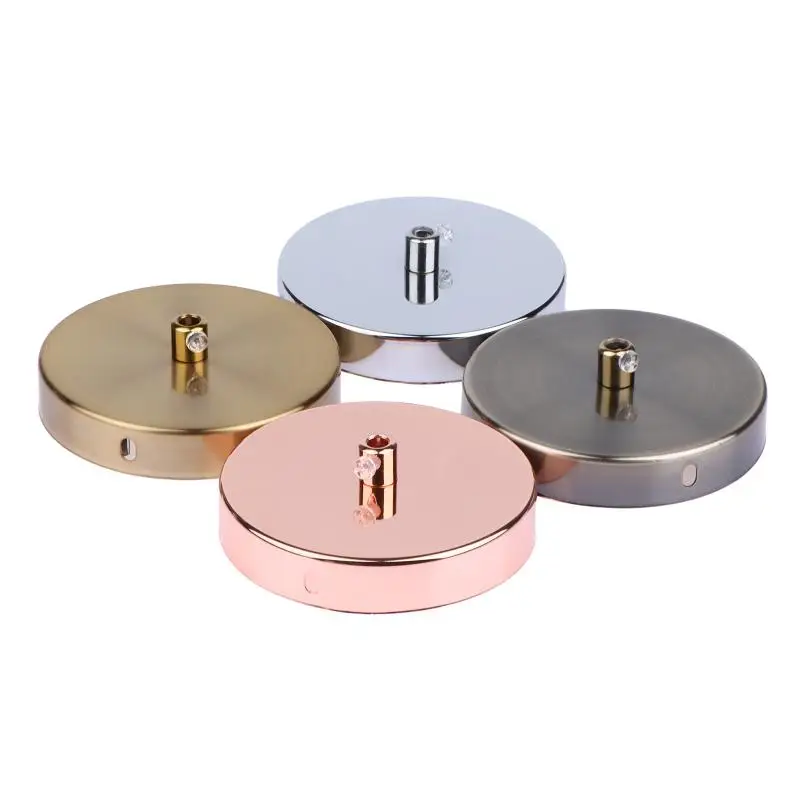Ceiling Plate Vintage Round 10CM Multiple Colors Lighting Accessories For Pendant Lamp Disc Base Ceiling Canopy
