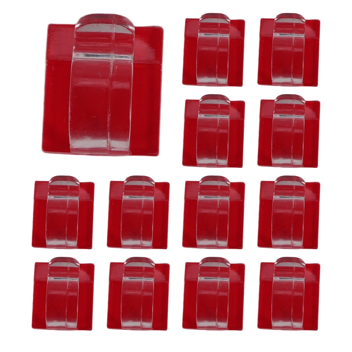 Crochets A03V pour guirlandes lumineuses extérieures, paquet de 50 clips, crochet de lumière transparente avec 50 supports adhésifs étanches pour lampe