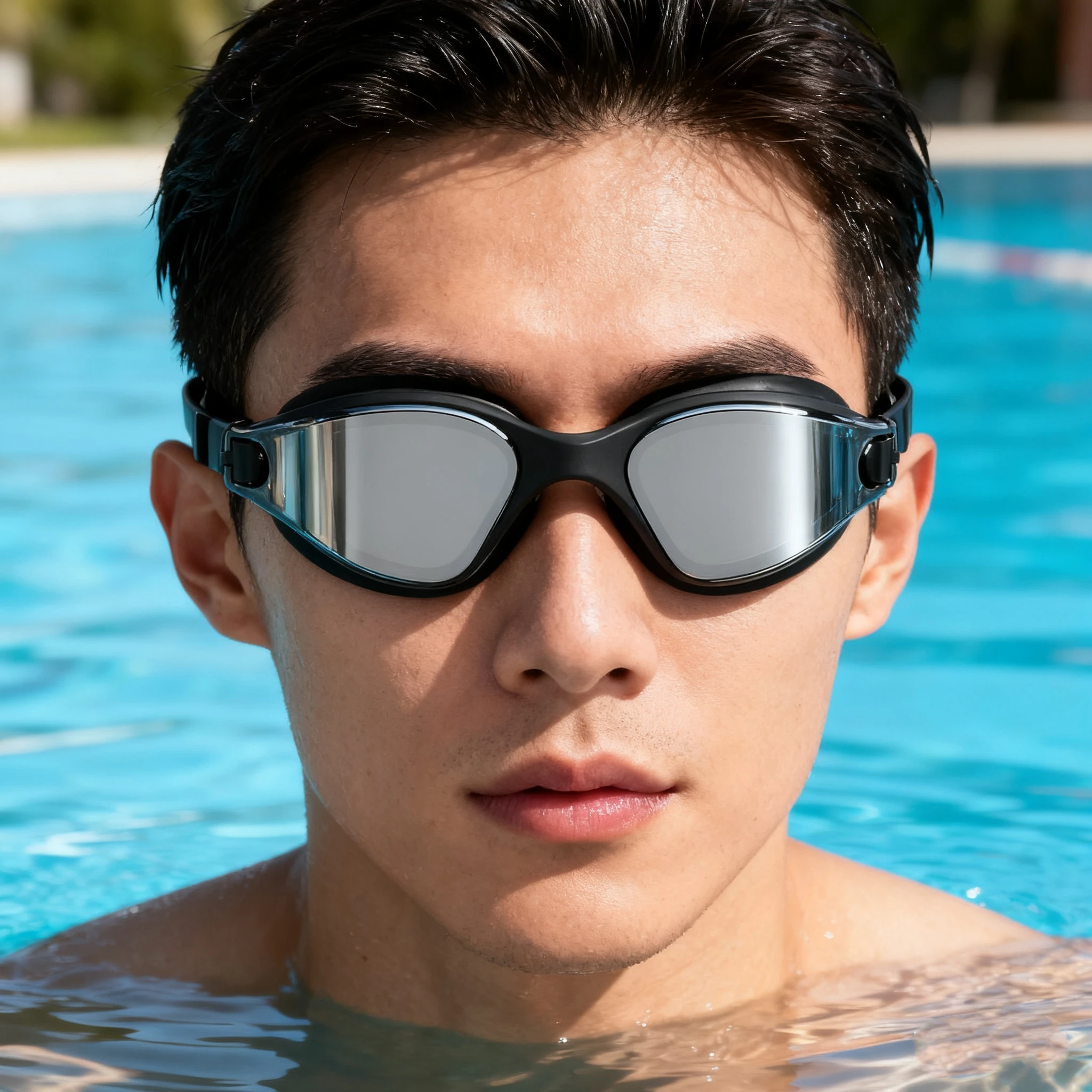 Adult Swimming Goggles with Anti-Fog & Waterproof Features - Comes with Swim Cap, Nose Clip and Ear Plugs Swim Goggles