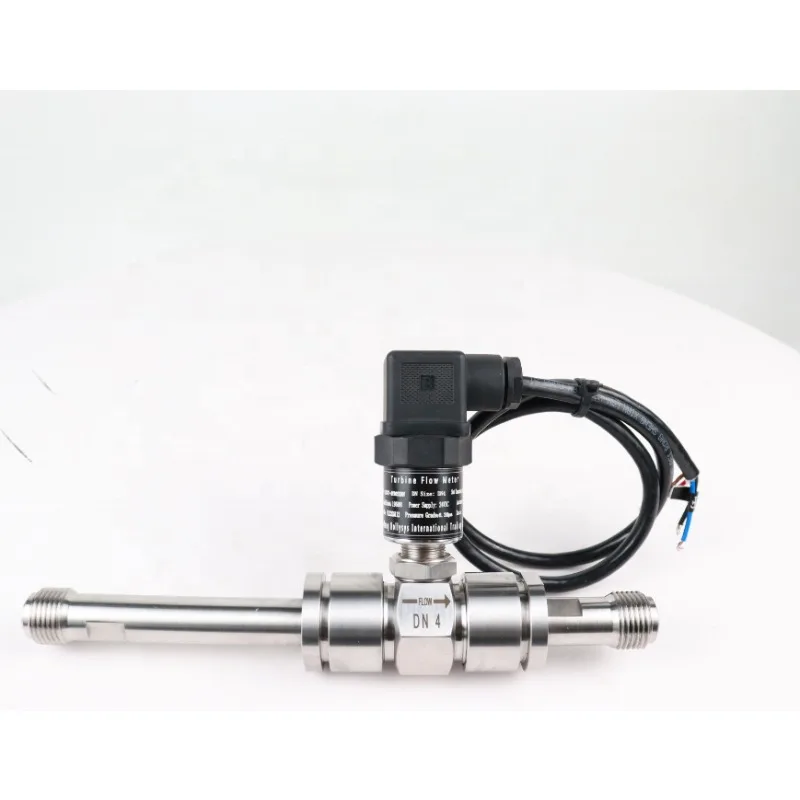 【New】Micro Oil Beer Fuel Water Flow Sensor Meter Digital Thread Turbine With Paddle Control Stainless Steel Air Flow