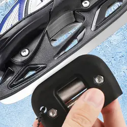 Afiador profissional de patins de gelo, ferramenta de manutenção de lâmina de gelo, sistema de afiação de lâmina de largura ajustável para lâmina de patinação artística