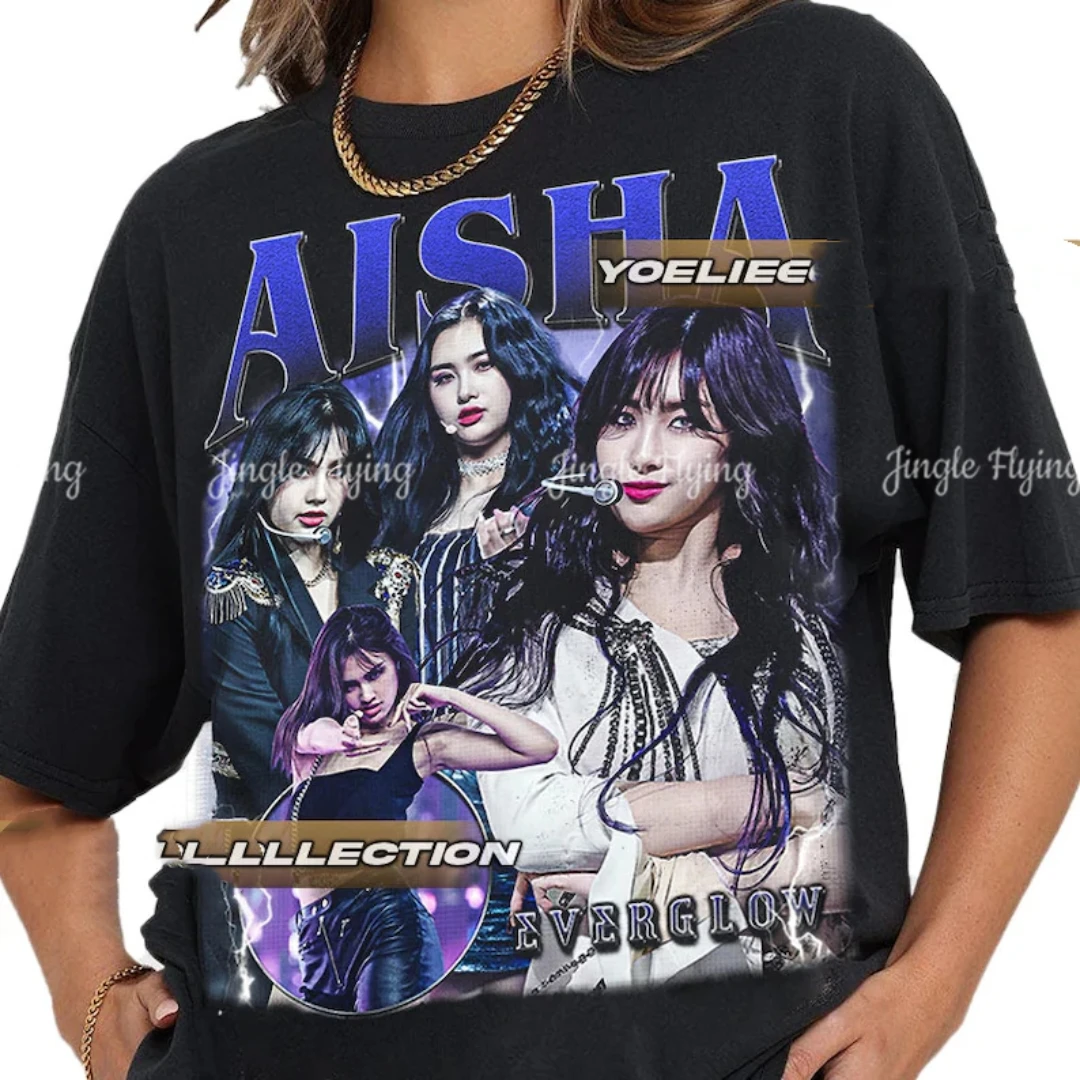 Оригинальная Винтажная Футболка Aisah Everglow, футболка унисекс оверсайз