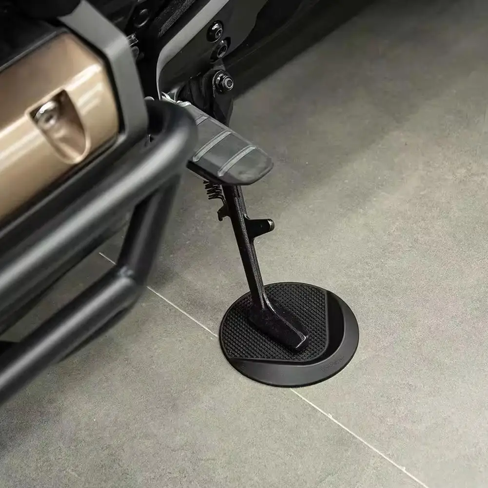 العالمي للدراجات النارية الجانب مسنده وسادة المضادة للانزلاق لوحة قاعدة لياماها BMW كاواساكي هوندا دوكاتي هارلي منصات دعم الجانب #2