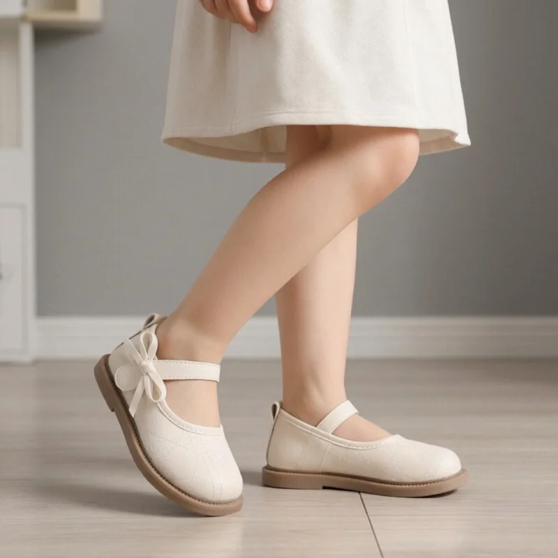 

Детские туфли для девочек из искусственной кожи с вышивкой, весна-осень, новые, на мягкой подошве, для малышей, в стиле принцессы