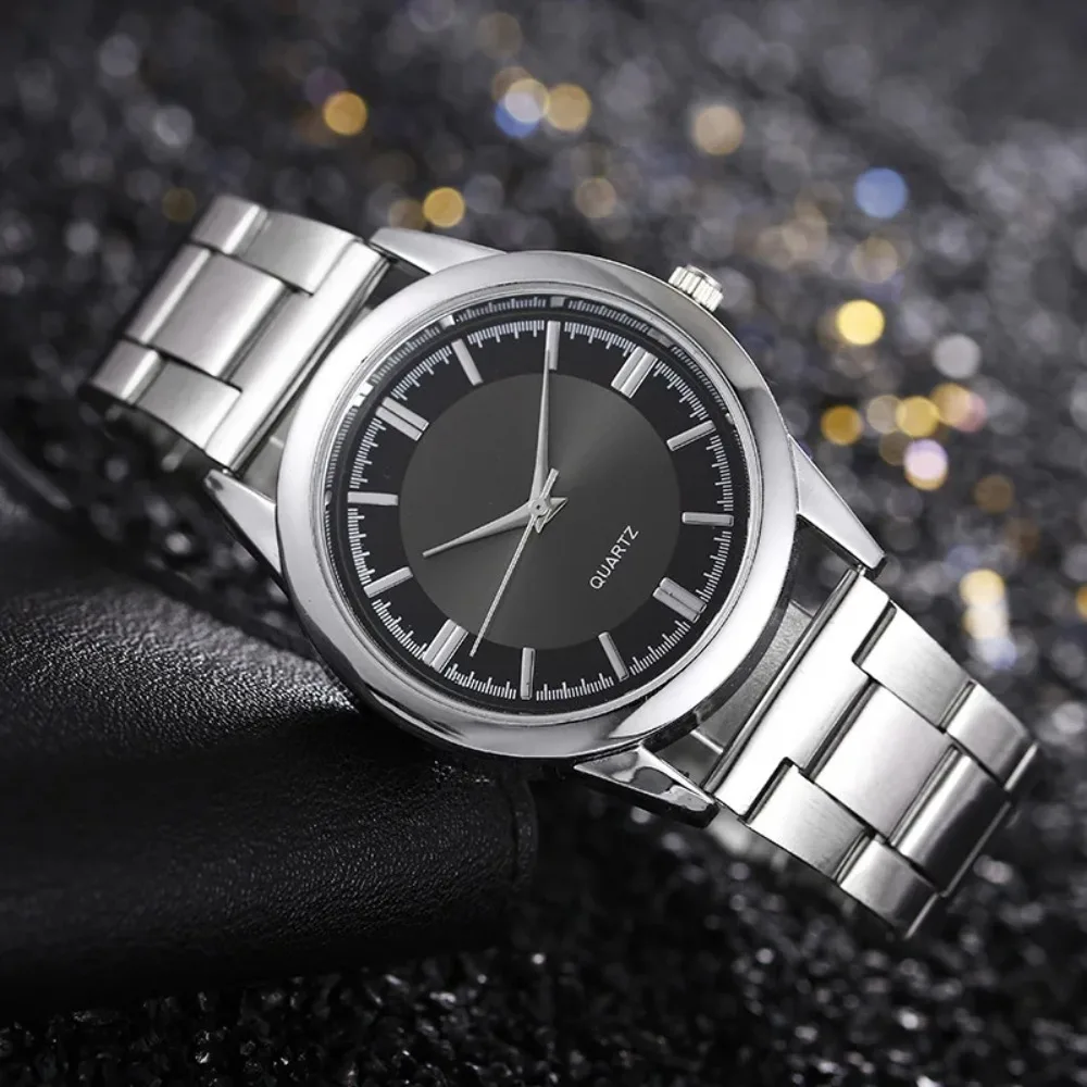 Simple Men Business Quartz Watches Stainless Steel Round Dial Casual Male Wristwatch Classic Relojes De Pulsera De Cuarzo Relog