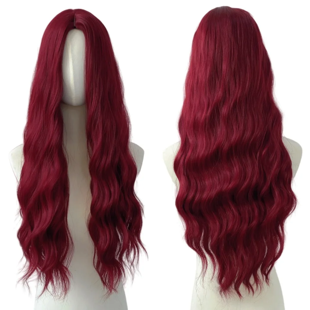Firm and long wearing, long wig design, wearing wave shape, small gift for good sisters