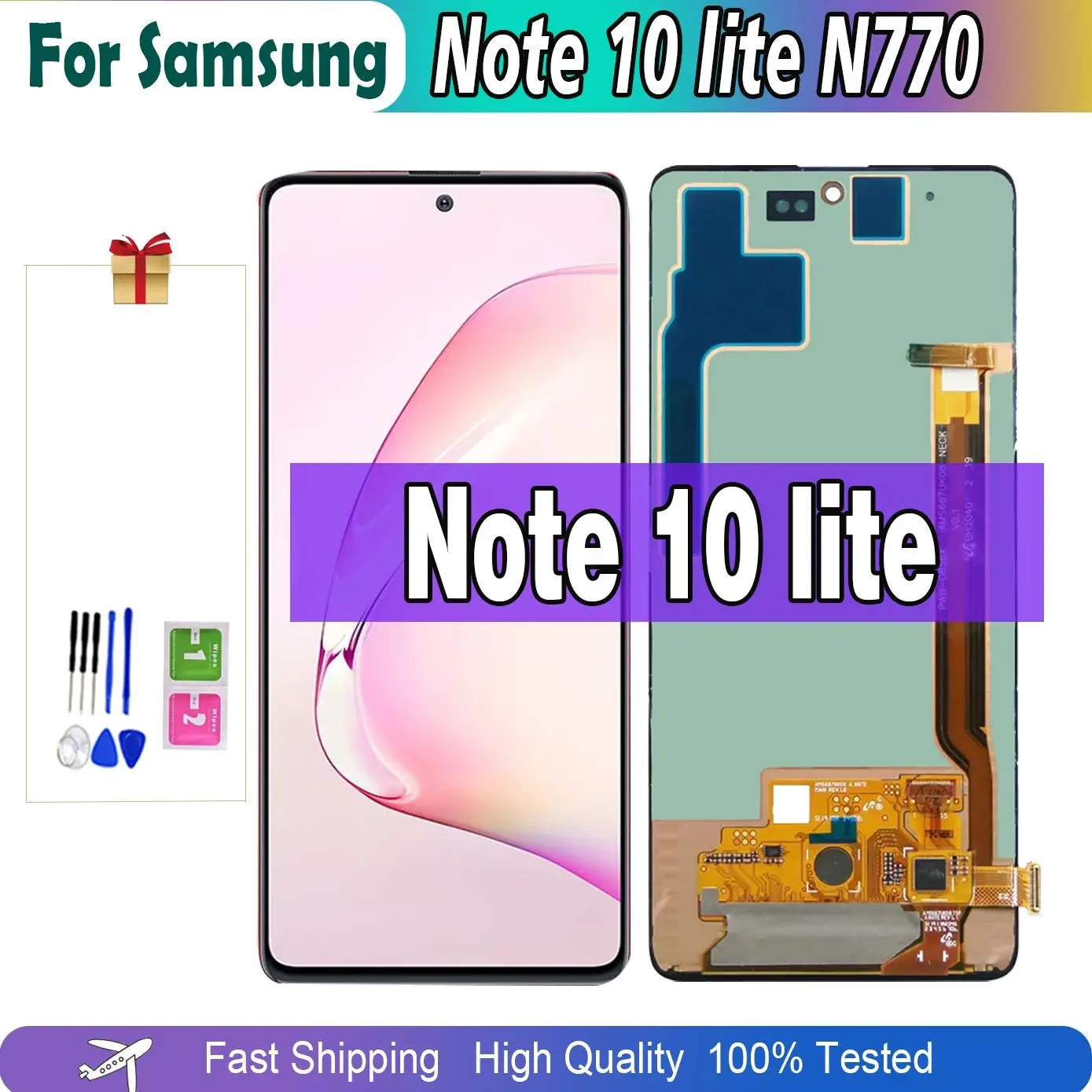 

Assembly Digitizer Super AMOLED LCD 6.7'' for Samsung Galaxy Note 10 Lite Lcd N770 N770F Screen Display Touch Replacement