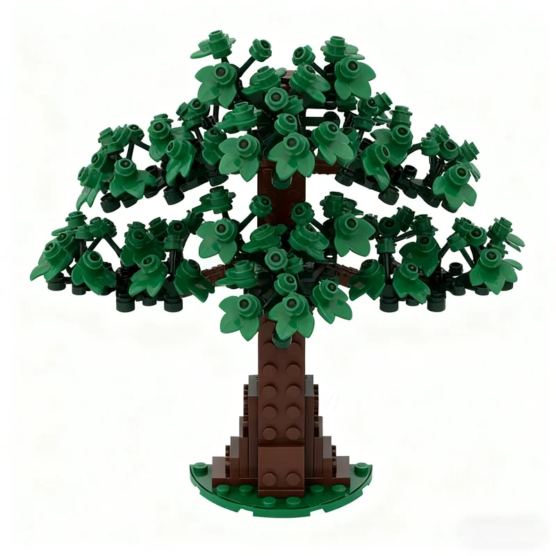255 stücke MOC Die Baum Blätter Shire Icons Modell Bausteine Architektur DIY Kreative Weihnachten Geschenke Spielzeug Idee Bildung Ziegel