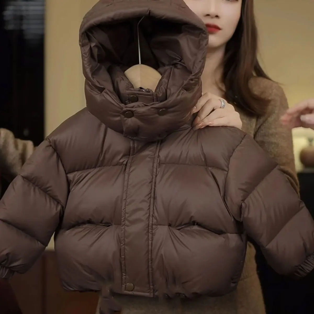 Kids Thick Hooded Parka Jacket 2026 Winter Boys Girls Zipper Cotton Padded Coat Children Warm Down Jacket Outerwear Clothing