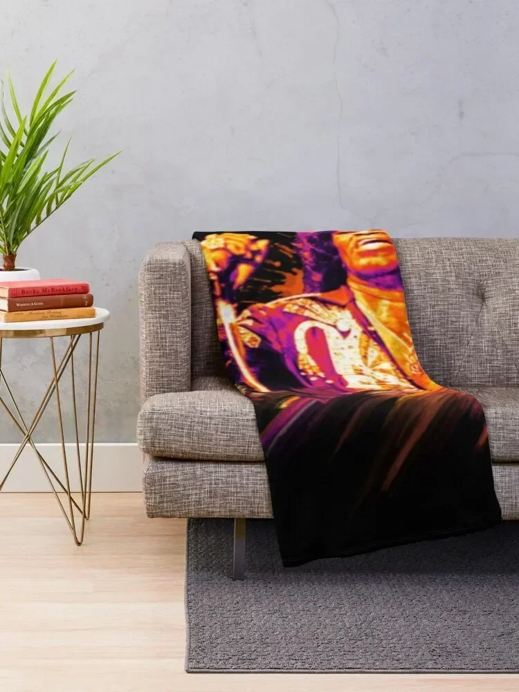 James Brown T-ShirtJames Brown funk Throw Blanket Vintage Thins Softest Luxury St Blankets