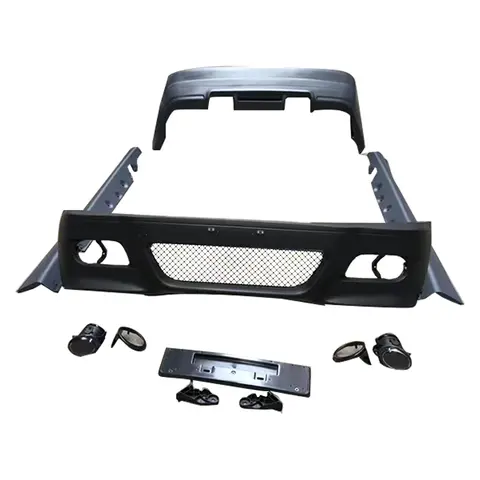 China Modified M3 Style Bodykit PP Plastic Side Skirt Front Bumper Rear Bumper Body Kit for BMW 3 Series E46 98-04