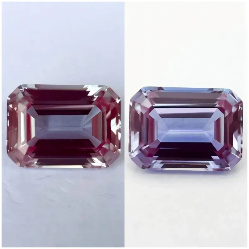 

Alexandrite Lab Grown Gemstone Change Color Stone DIY Charms Ring Necklace Earrings Main Materials Selectable with Certificate