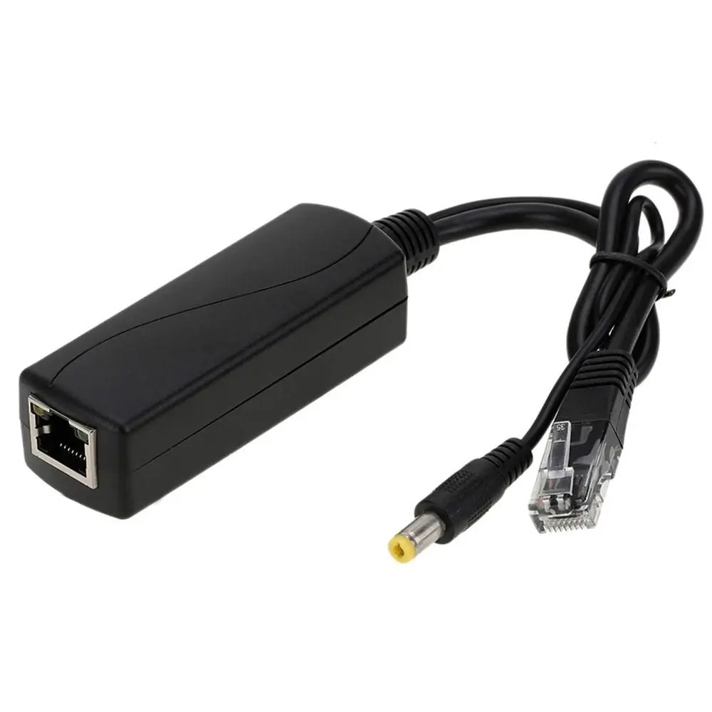 Splitter Anti-interference IEEE802.3AF/AT Standard Type Camera Ethernet Adapters Connector POE Switch Active POE Splitter