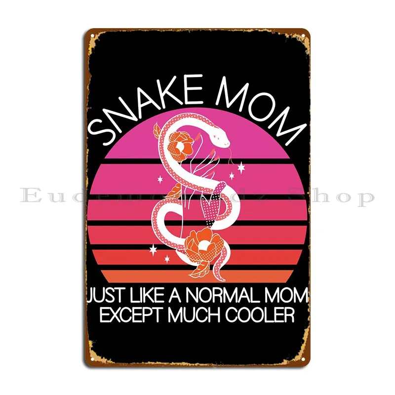 Змея мама металлический плакат индивидуальный плакат таблички живопись стена пещера дома жестяной плакат