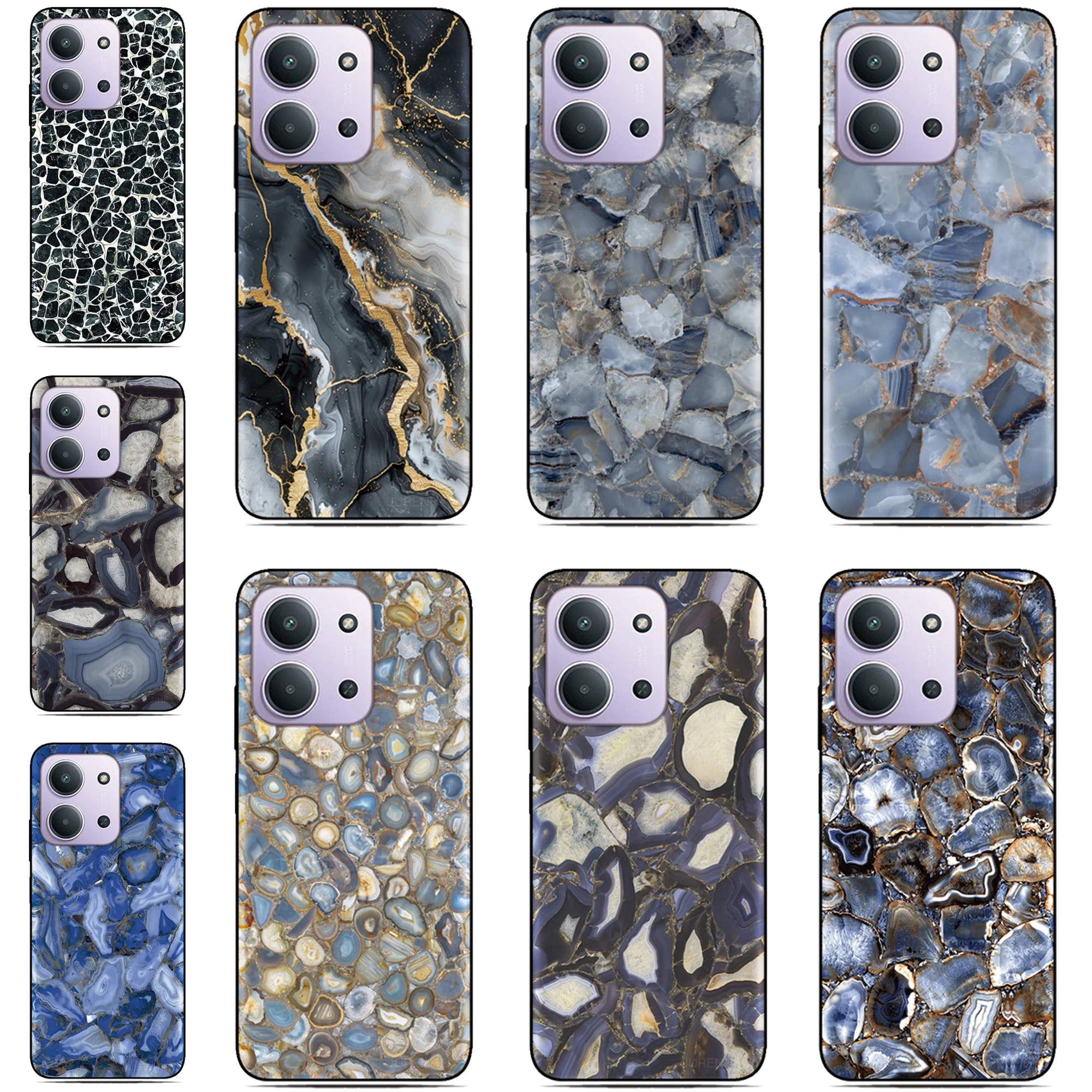 Funda de teléfono con textura de piel para Vivo Y29 Y19s 4G Y11 2019 V20 SE V27 V27e Y22s HTC U23 Pro U11 U12 Desire 12s 12 Plus 22
