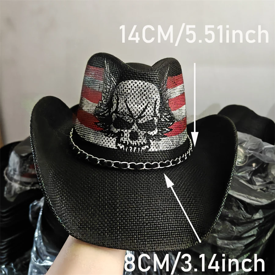 2026 Blue Gradient Straw Cowboy Hat for Women and Men – Western Sun Hat for Country Concert Rodeo and Cowgirl Outfits