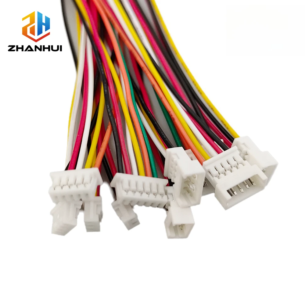 5/10Pairs Mini JST 1.25mm Pitch 2-6 Pin Male-Female Connector Plug Jack with 10CM Wire Cable for DIY Electronics