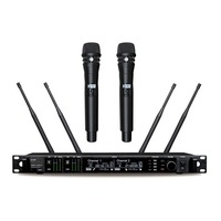 AD4D metal mic with ksm8 for performance 2 dual ch uhf true Diversity AD4D portable wireless karaoke handheld microphone system