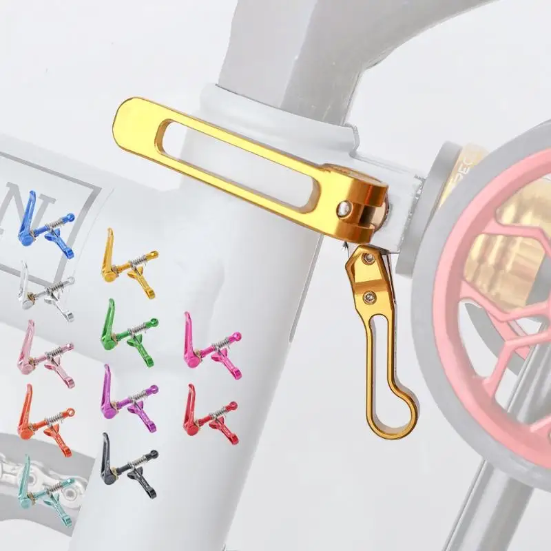 

1Pcs For Folding Bike Seatpost Clamp High Strength Lightweight Aluminum Alloy With Folding Hooks Accessories