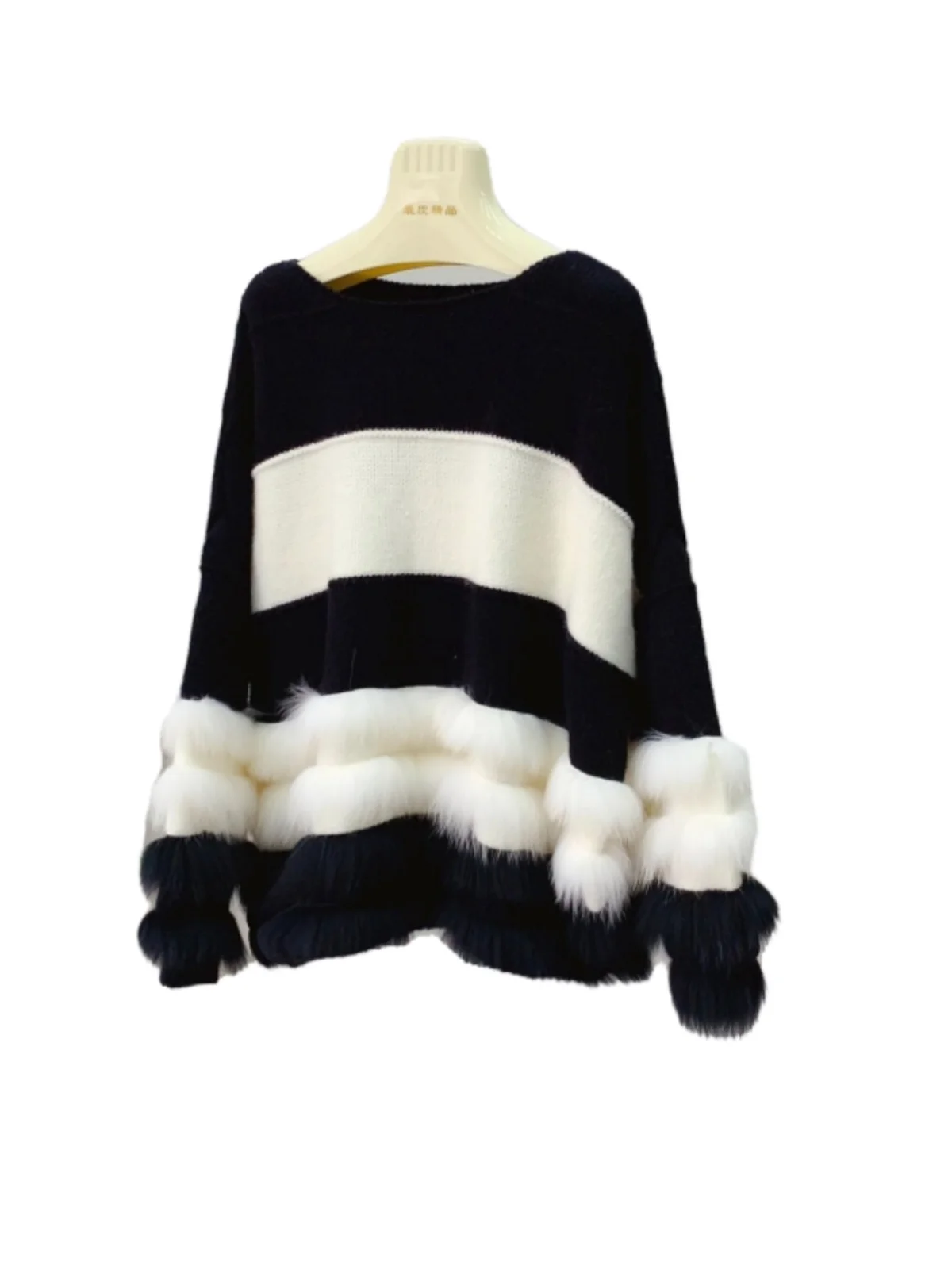 Fur CoatSpring New Fox Fur Grass Loose Sweater Slimming Knitwear