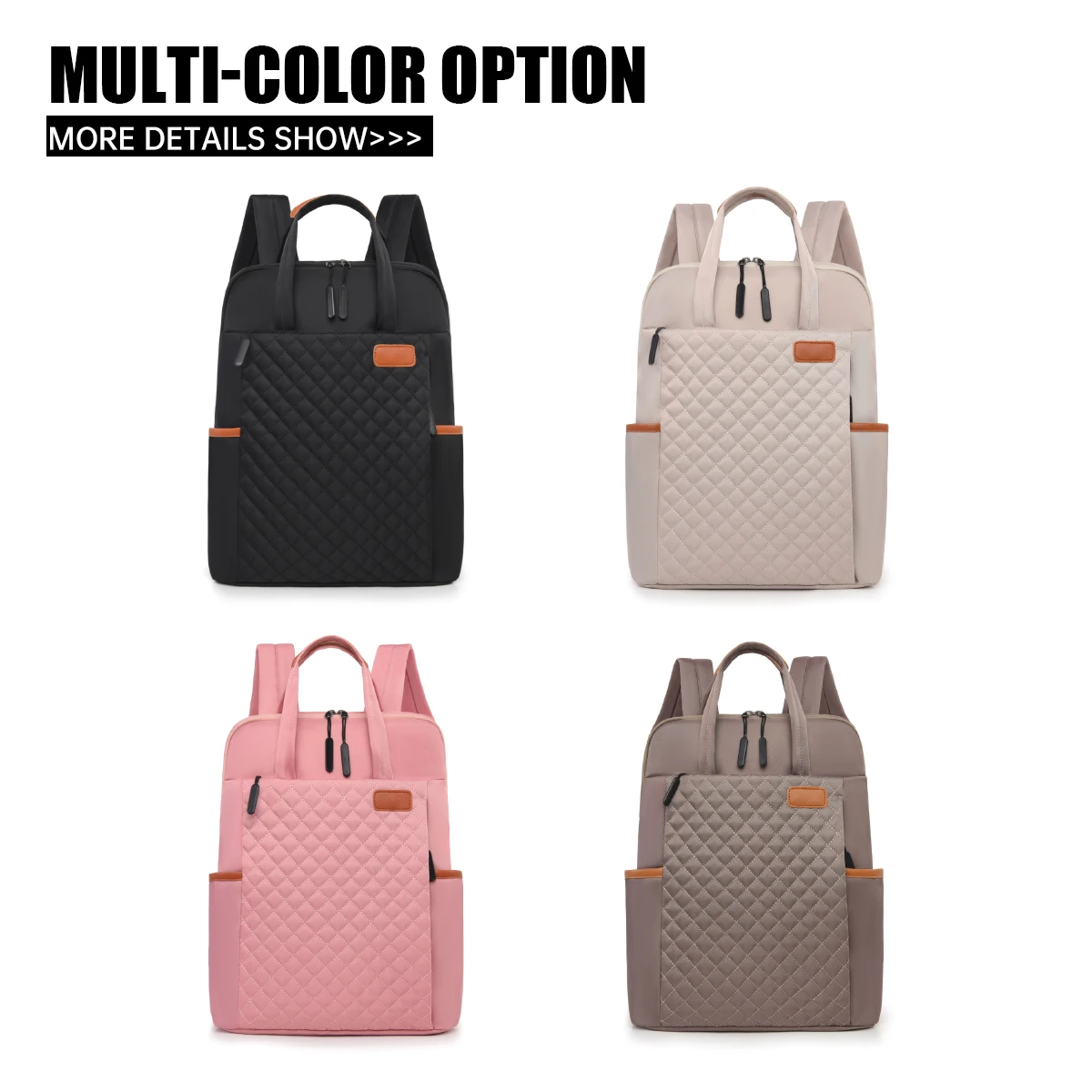 Tas Ibu Korea, Ransel Nilon Sederhana Berkapasitas Besar untuk Mahasiswa Pria dan Wanita, Tas Laptop, Ransel Perjalanan, Tas Konferensi Naik Pesawat