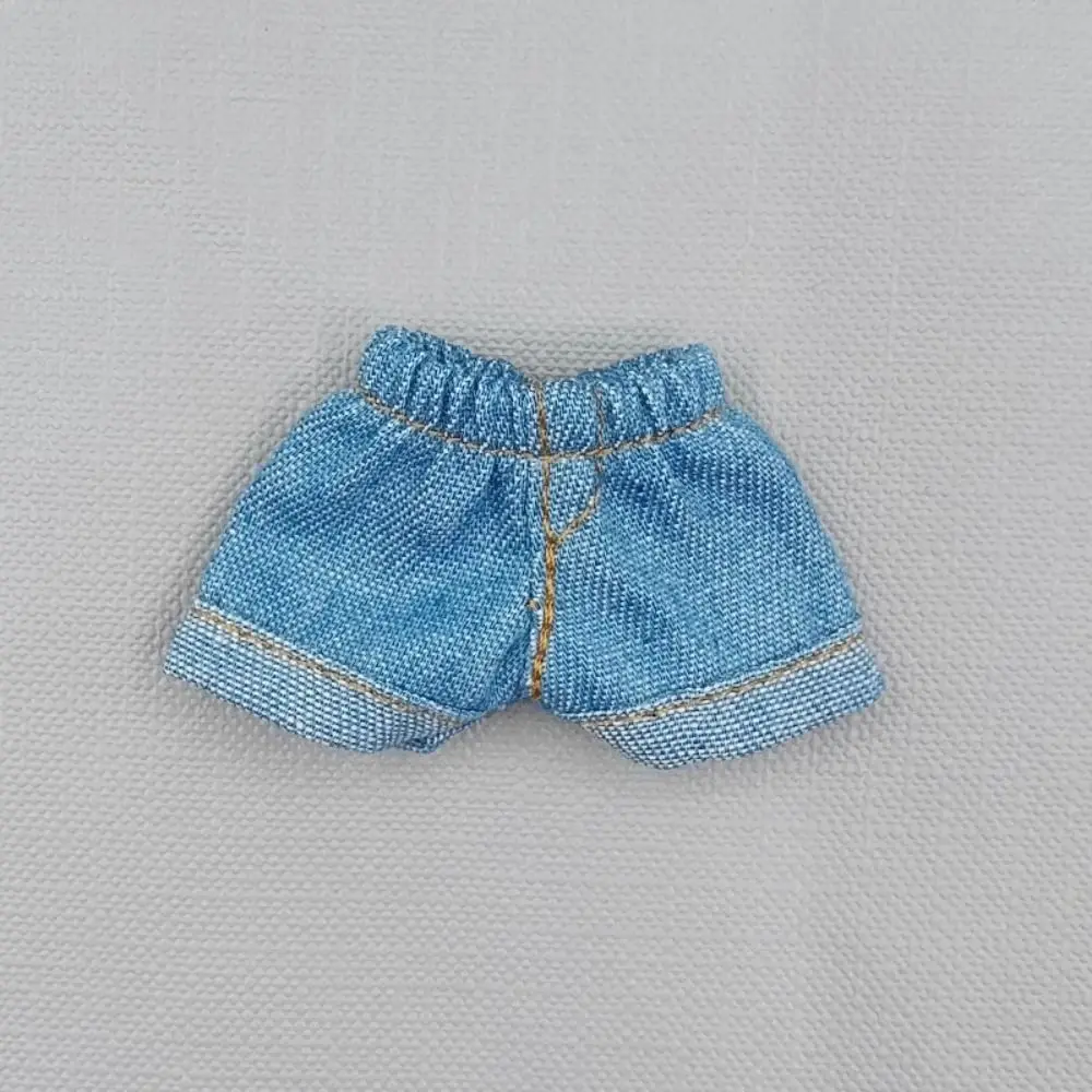 Pantaloncini per bambole di moda Vestiti 8 colori Pantaloncini di jeans fatti a mano Abiti Giocattoli per bambini per bambola 1/11 OB11/Per bambole BJD 1/12