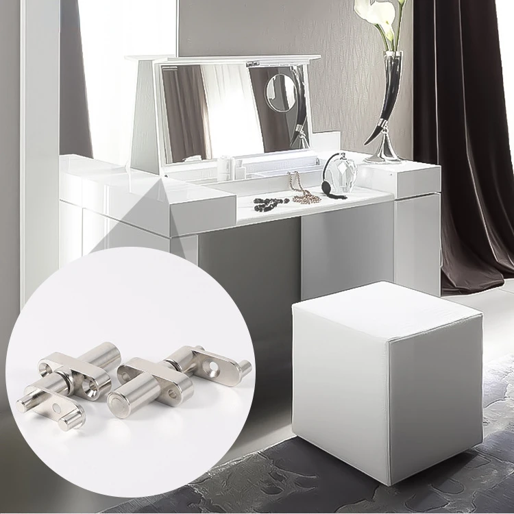 

Dresser Turn Up Invisible Hinge Dressing Table Hidden Hinge with Damping Buffer Cabinet Door Heavy Hinge Hardware