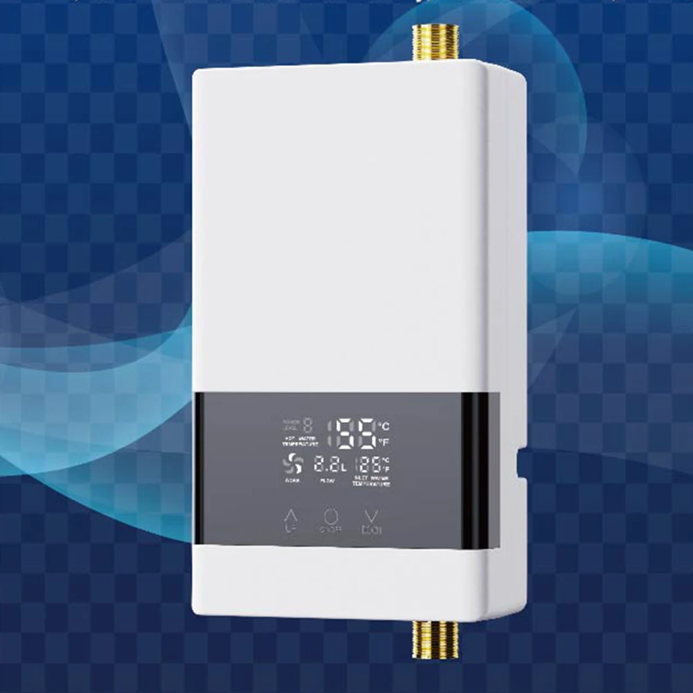 Простая установка, водонагреватель без резервуара, постоянный водонагреватель, розничный контроль, европейская вилка, 220 В, для кухни