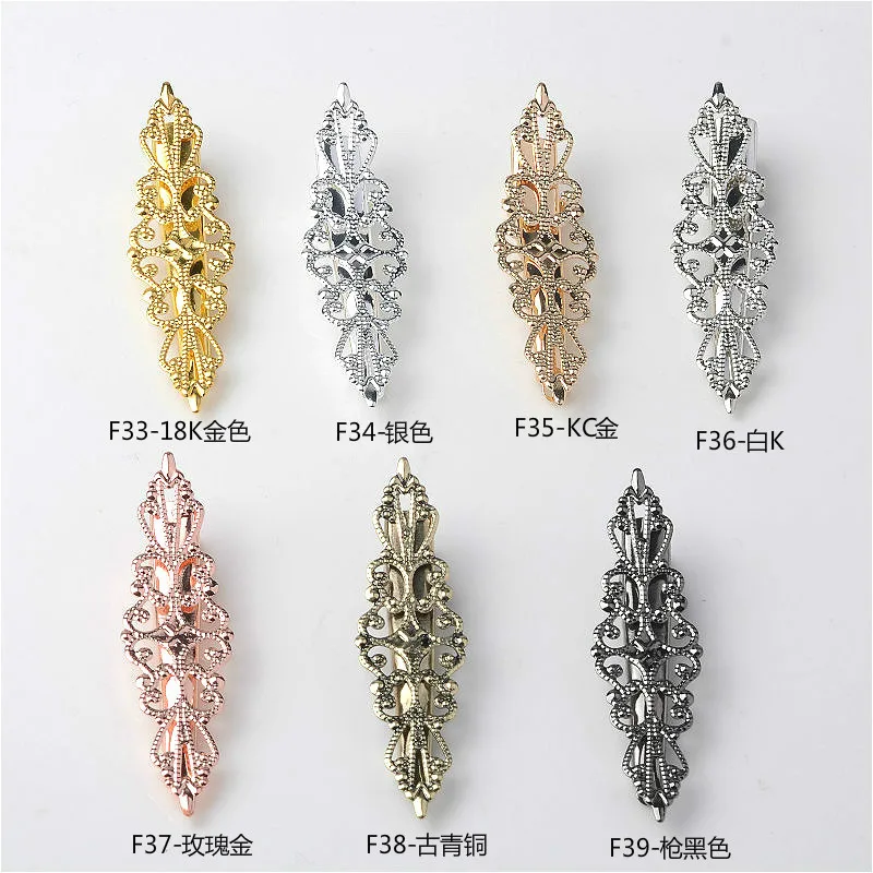 New antique hairpin DIY Korean version antique long hairpin matching multi-color optional alloy accessories F33-F39