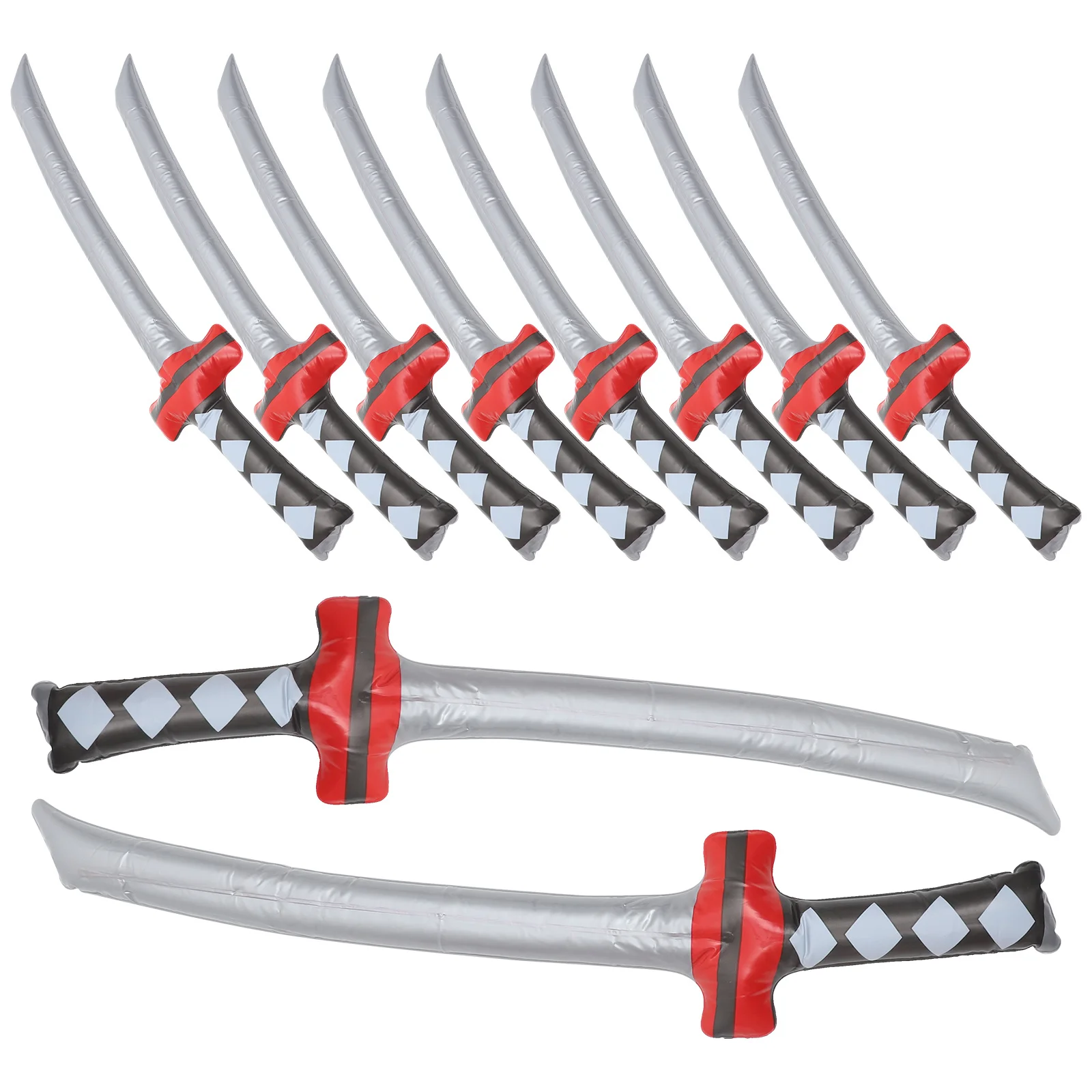 10pcs Inflatable Pirate Swords For Kids Party Balloons Festival Cosplay Prop Stage Performance Decoration Role Play Sword